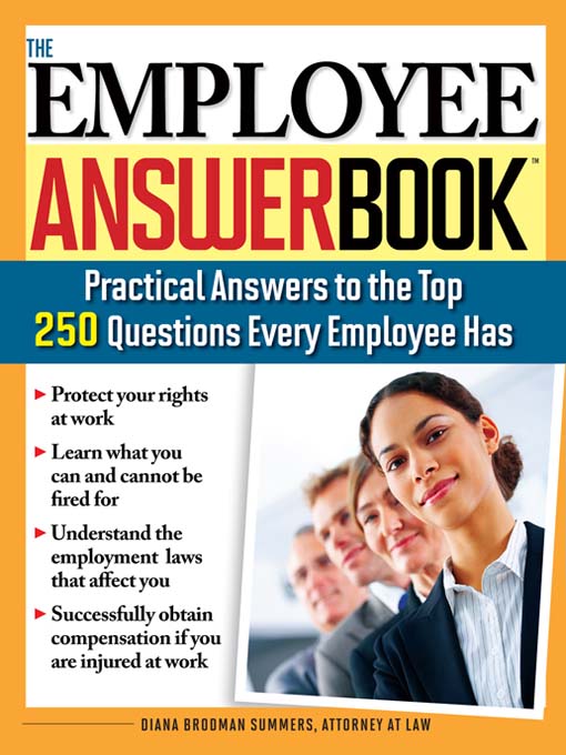Title details for The Employee Answer Book by Diana Brodman Summers - Available